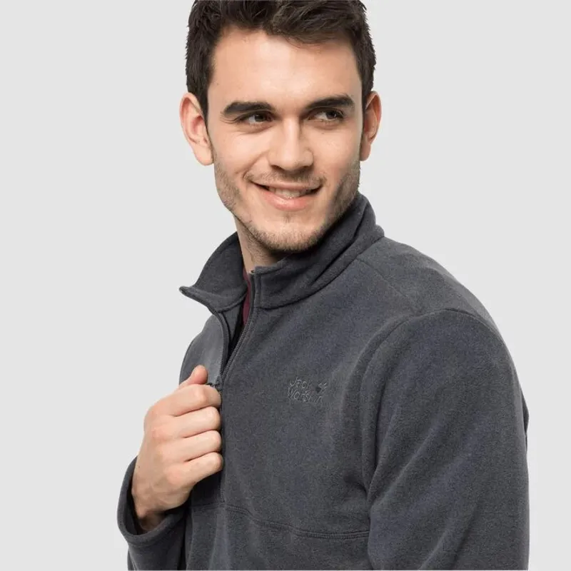 Jack Wolfskin Gecko Fleece Mens in Ebony-2